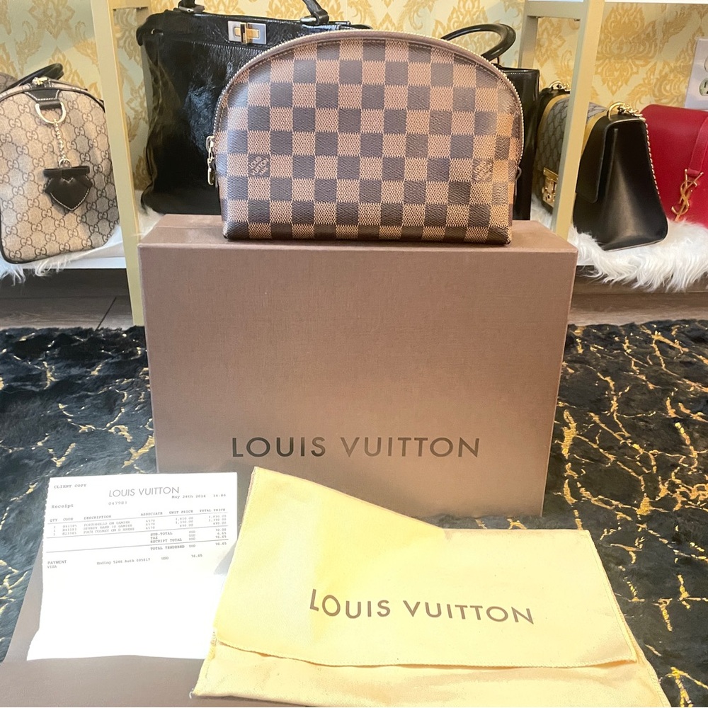 Louis Vuitton Damier Ebene Cosmetic Pouch